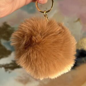 🆕 SUPERSTAR ACCESSORIES | Tan Pom Pom Keychain